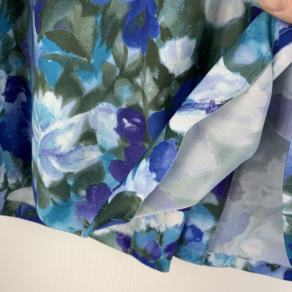 Vtg Tabby II Womens 20 Button Up Blouse‎ Multicolor Floral Artsy Watercolor USA - Picture 7 of 9